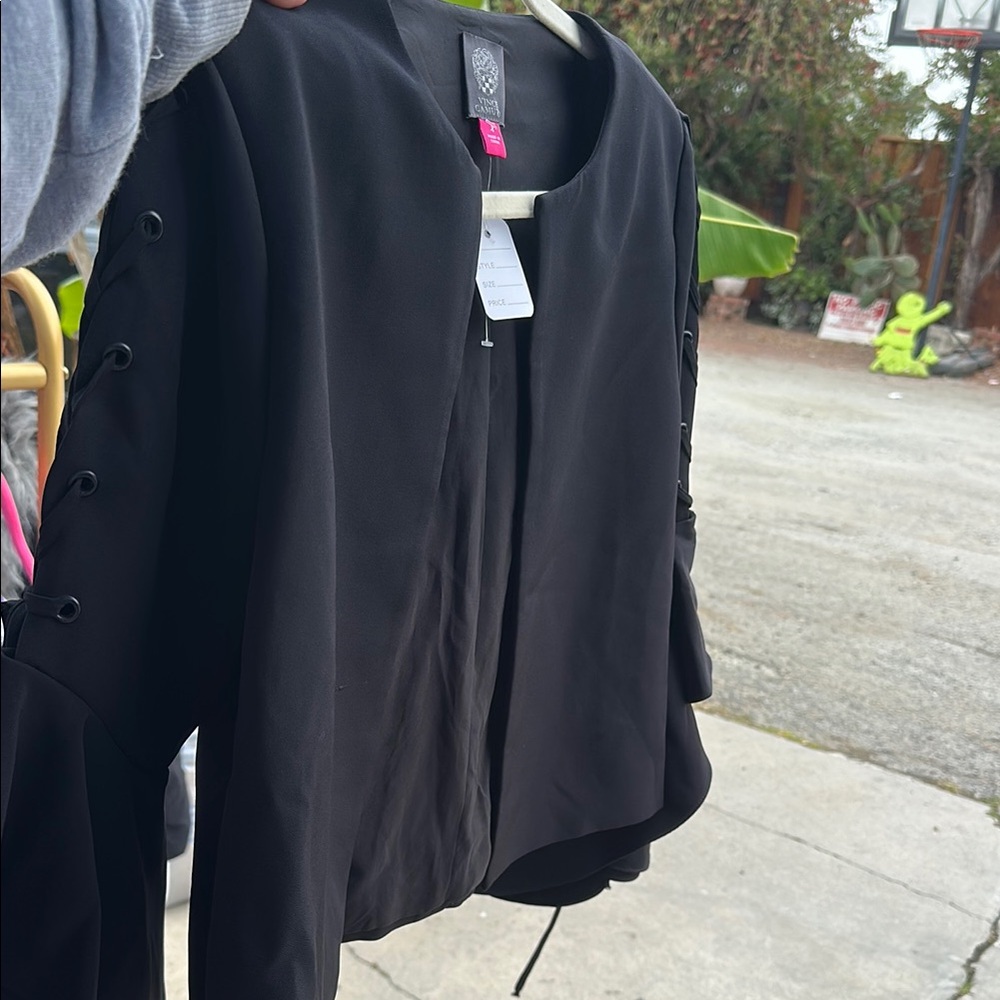 Vince Camuto Black Blazer Classic Structured Design